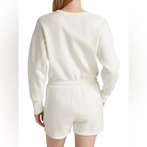 CITIZENS OF HUMANITY LOULOU FLEECE ROMPER One Piece CASSIA White Womens Small - Picture 15 of 16